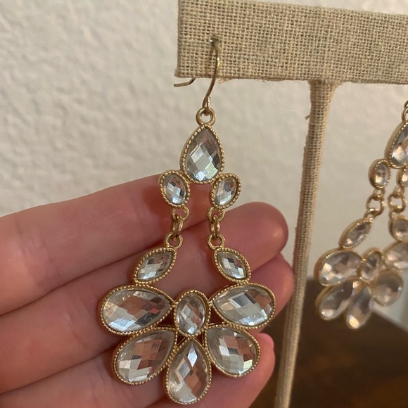 Gold Statement Earrings - Picture 4 of 4